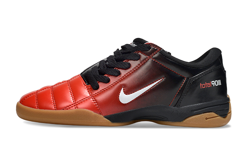T90 Series IC Indoor Multi Ground MD Sole Soccer Shoes - Black/Red/White/Brown