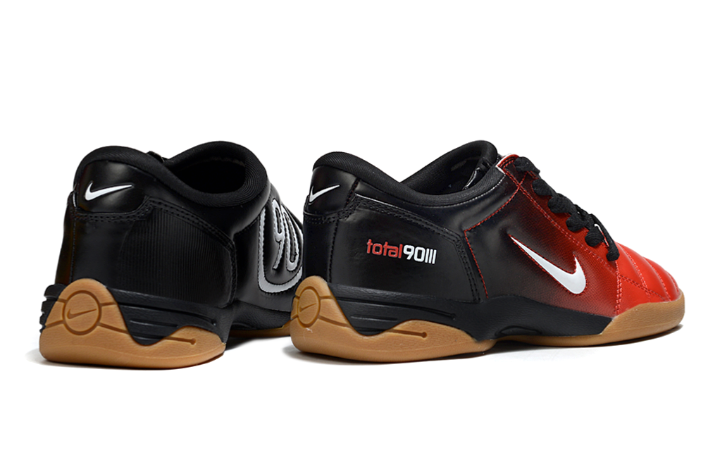 T90 Series IC Indoor Multi Ground MD Sole Soccer Shoes - Black/Red/White/Brown