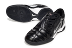 T90 Series IC Indoor Multi Ground MD Sole Soccer Shoes - Black/White/Metallic Silver
