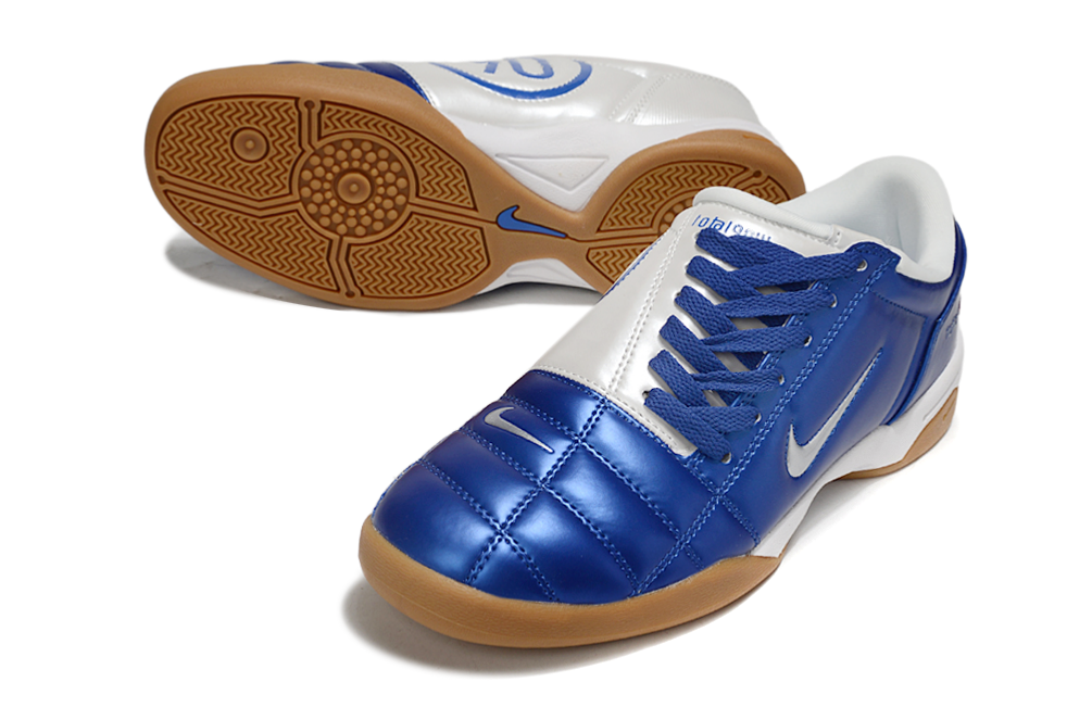T90 Series IC Indoor Multi Ground MD Sole Soccer Shoes - Blue Void/Lt Smoke Grey/Brown