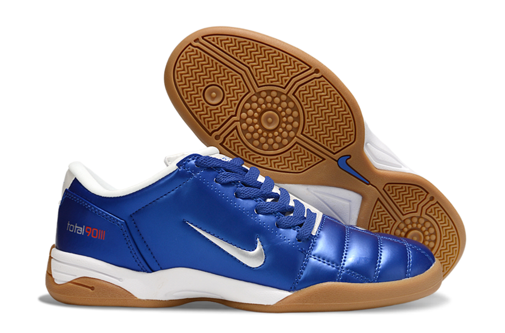T90 Series IC Indoor Multi Ground MD Sole Soccer Shoes - Blue Void/Lt Smoke Grey/Brown