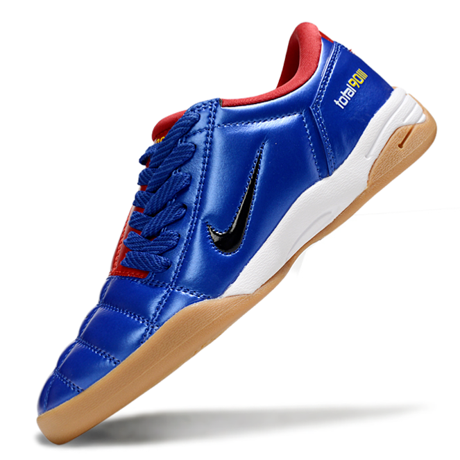T90 Series IC Indoor Multi Ground MD Sole Soccer Shoes - Blue Void/Red/Gold/White
