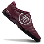 T90 Series IC Indoor Multi Ground MD Sole Soccer Shoes - Bordeaux/Metallic Silver