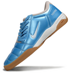 T90 Series IC Indoor Multi Ground MD Sole Soccer Shoes - Glossy Light Blue/White/Vast Grey/Gum Light Brown
