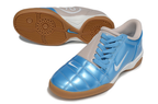 T90 Series IC Indoor Multi Ground MD Sole Soccer Shoes - Glossy Light Blue/White/Vast Grey/Gum Light Brown