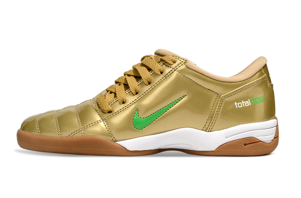 T90 Series IC Indoor Multi Ground MD Sole Soccer Shoes - Gold/Green/White/Brown