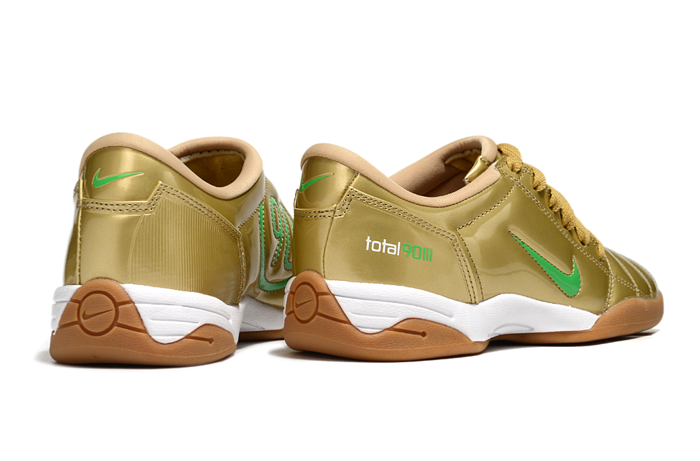 T90 Series IC Indoor Multi Ground MD Sole Soccer Shoes - Gold/Green/White/Brown