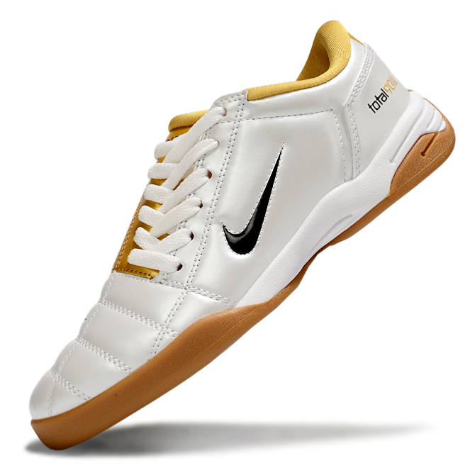 T90 Series IC Indoor Multi Ground MD Sole Soccer Shoes - Gold/White/Black/Brown
