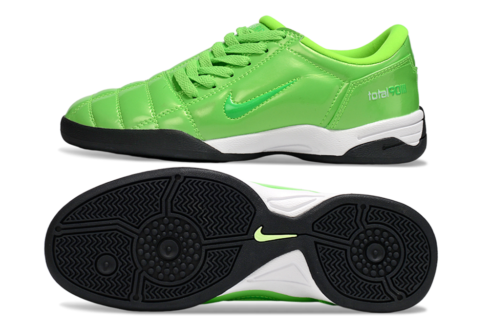 T90 Series IC Indoor Multi Ground MD Sole Soccer Shoes - Green/White/Black