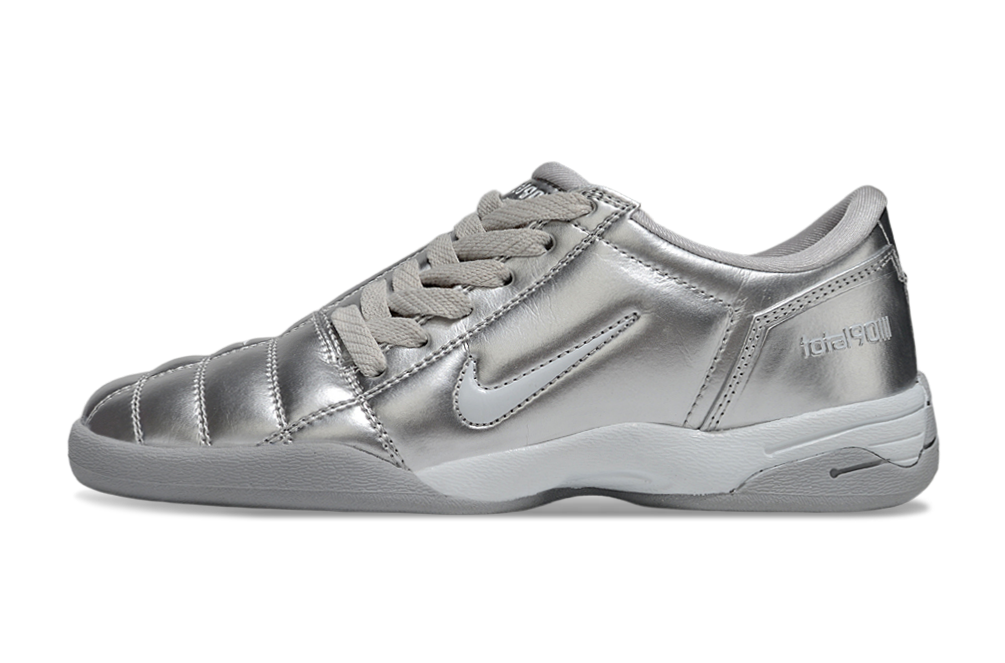 T90 Series IC Indoor Multi Ground MD Sole Soccer Shoes - Metallic Platinum/Gray