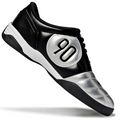 T90 Series IC Indoor Multi Ground MD Sole Soccer Shoes - Metallic Silver/Black/White