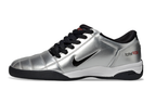 T90 Series IC Indoor Multi Ground MD Sole Soccer Shoes - Metallic Silver/Black/White