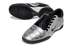 T90 Series IC Indoor Multi Ground MD Sole Soccer Shoes - Metallic Silver/Black/White