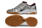 T90 Series IC Indoor Multi Ground MD Sole Soccer Shoes - Metallic Silver/Bordeaux/White/Brown