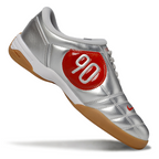 T90 Series IC Indoor Multi Ground MD Sole Soccer Shoes - Metallic Silver/Orange/Brown