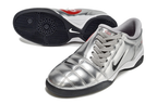 T90 Series IC Indoor Multi Ground MD Sole Soccer Shoes - Metallic Silver/White/Black