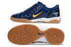 T90 Series IC Indoor Multi Ground MD Sole Soccer Shoes - Midnight Navy/Gold/White/Brown