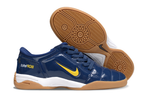 T90 Series IC Indoor Multi Ground MD Sole Soccer Shoes - Midnight Navy/Gold/White/Brown