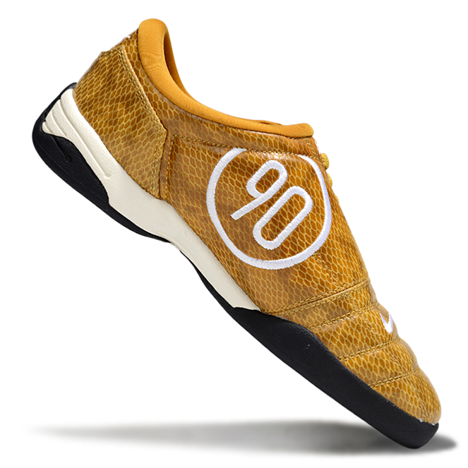 T90 Series IC Indoor Multi Ground MD Sole Soccer Shoes - Mink Brown/White/Black