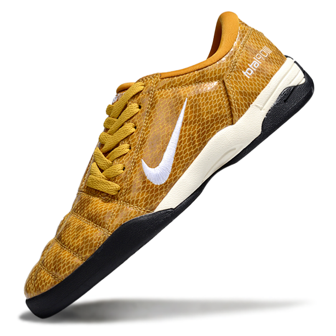 T90 Series IC Indoor Multi Ground MD Sole Soccer Shoes - Mink Brown/White/Black