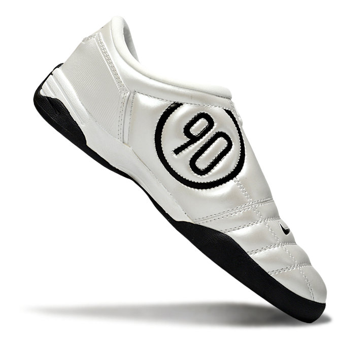 T90 Series IC Indoor Multi Ground MD Sole Soccer Shoes - Off White/Light Silver/Black