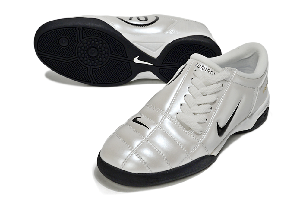 T90 Series IC Indoor Multi Ground MD Sole Soccer Shoes - Off White/Light Silver/Black