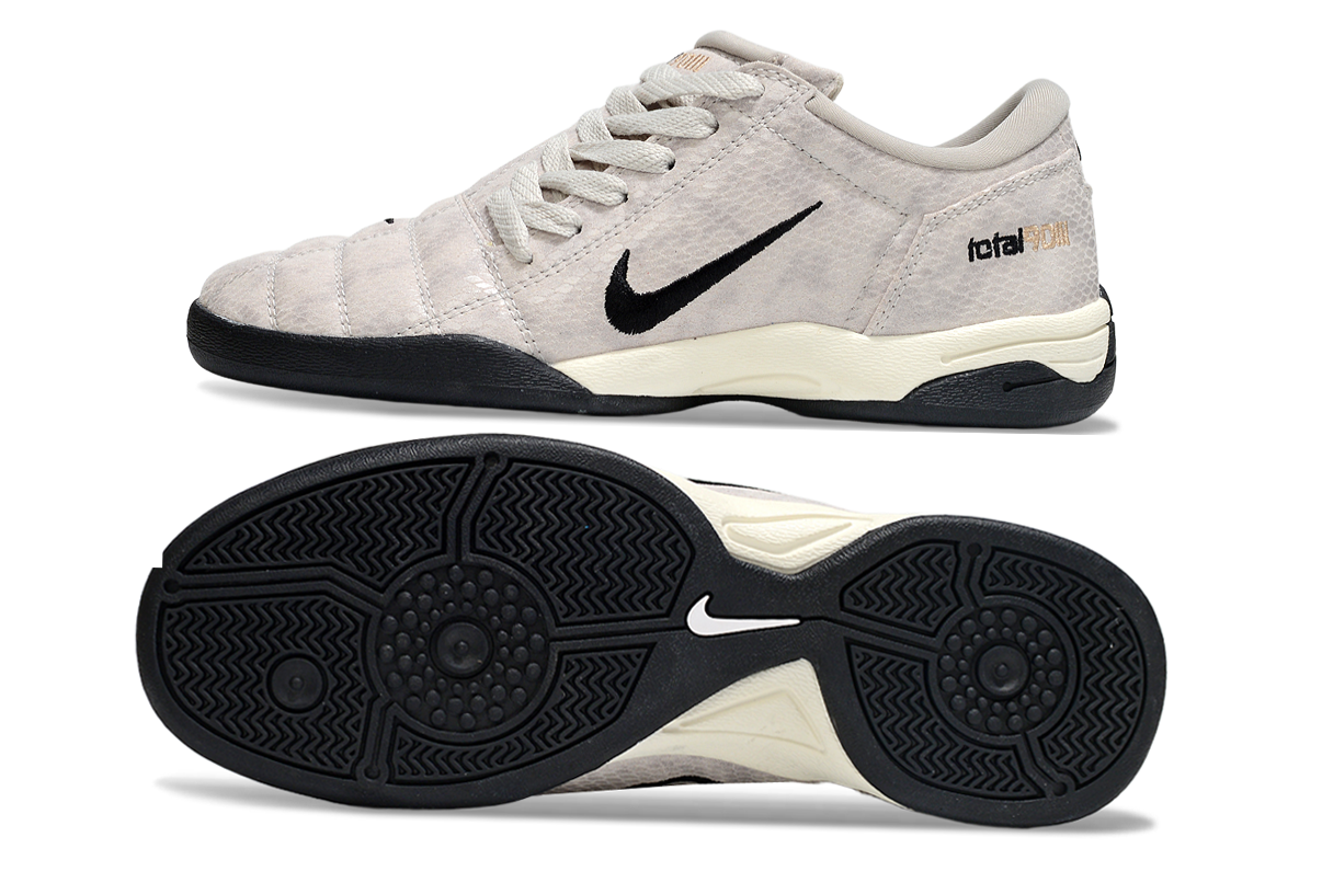 T90 Series IC Indoor Multi Ground MD Sole Soccer Shoes - Pale Ivory/White/Black