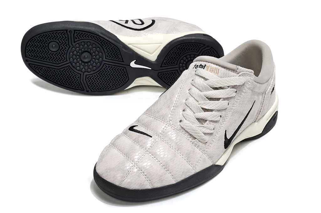T90 Series IC Indoor Multi Ground MD Sole Soccer Shoes - Pale Ivory/White/Black