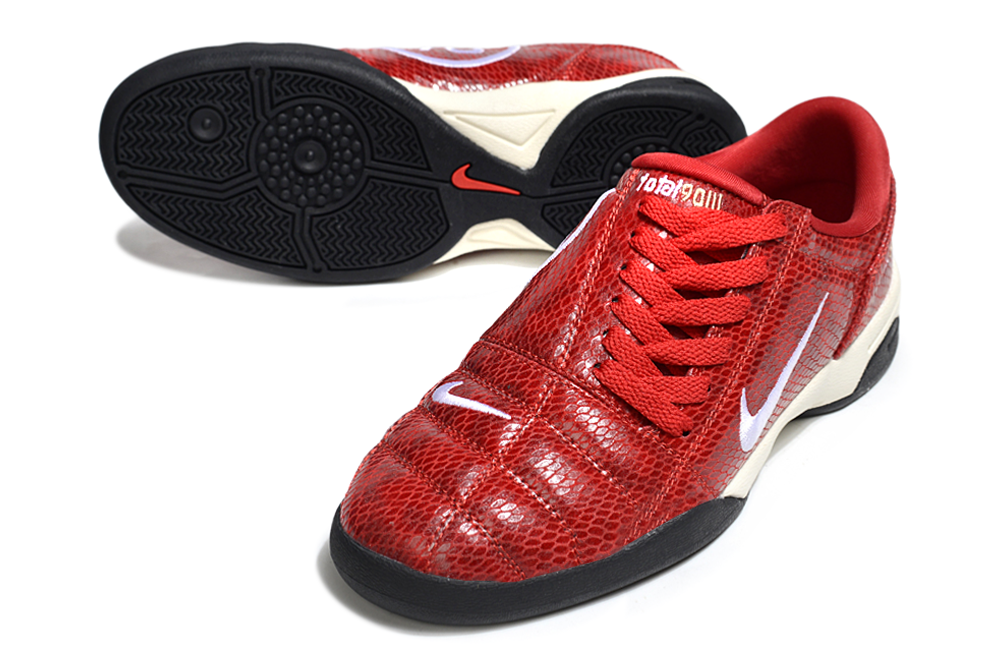 T90 Series IC Indoor Multi Ground MD Sole Soccer Shoes - Red/White/Black
