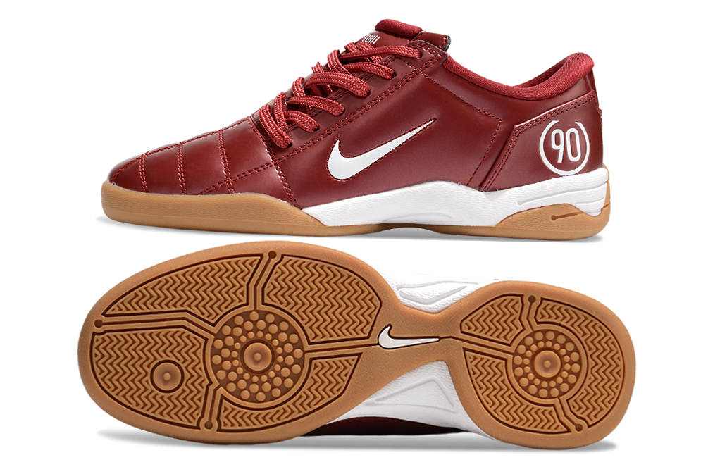 T90 Series IC Indoor Multi Ground MD Sole Soccer Shoes - Team Red/White/Brown