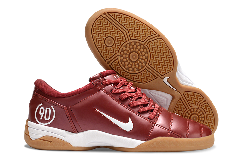 T90 Series IC Indoor Multi Ground MD Sole Soccer Shoes - Team Red/White/Brown