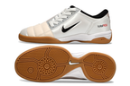 T90 Series IC Indoor Multi Ground MD Sole Soccer Shoes - White/Black/Gum Light Brown