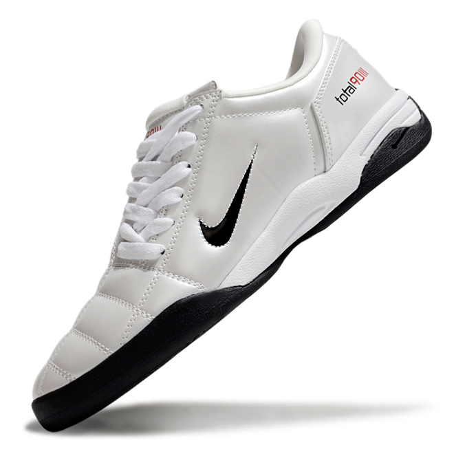 T90 Series IC Indoor Multi Ground MD Sole Soccer Shoes - White/Black/Orange