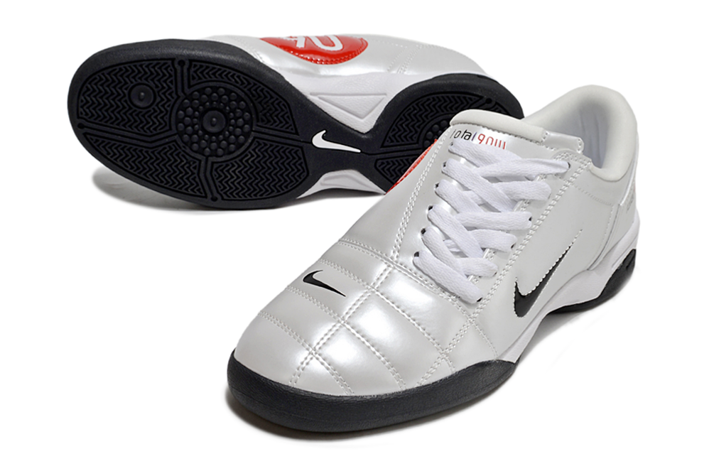 T90 Series IC Indoor Multi Ground MD Sole Soccer Shoes - White/Black/Orange