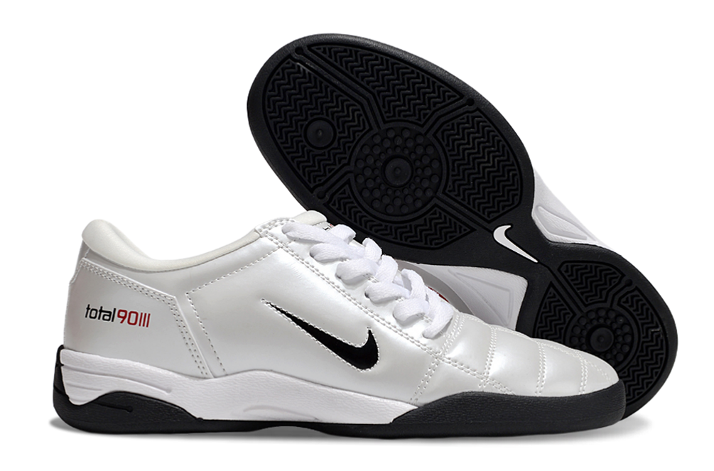 T90 Series IC Indoor Multi Ground MD Sole Soccer Shoes - White/Black/Orange