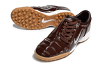 T90 Series MD Turf Soccer Shoes with Grass Spikes - Baroque Brown/Metallic Silver/White