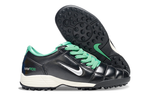 T90 Series MD Turf Soccer Shoes with Grass Spikes - Black/Green/White/Silver