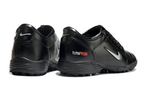 T90 Series MD Turf Soccer Shoes with Grass Spikes - Black/Metallic Silver