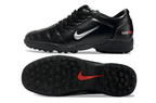 T90 Series MD Turf Soccer Shoes with Grass Spikes - Black/Metallic Silver
