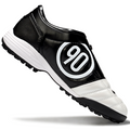 T90 Series MD Turf Soccer Shoes with Grass Spikes - Black/White