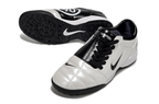 T90 Series MD Turf Soccer Shoes with Grass Spikes - Black/White