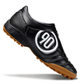 T90 Series MD Turf Soccer Shoes with Grass Spikes - Black/White/Brown