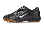 T90 Series MD Turf Soccer Shoes with Grass Spikes - Black/White/Brown