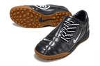T90 Series MD Turf Soccer Shoes with Grass Spikes - Black/White/Brown