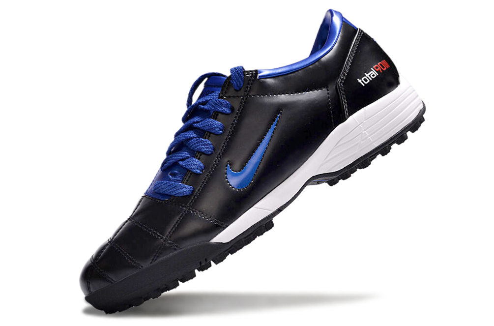 T90 Series MD Turf Soccer Shoes with Grass Spikes - Blue Void/Black/White