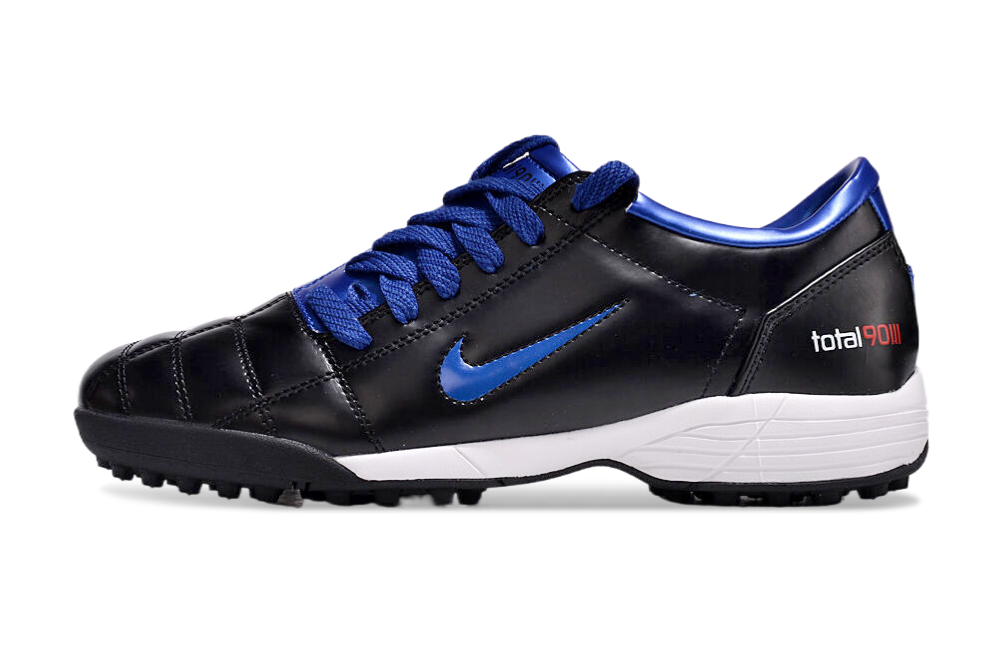 T90 Series MD Turf Soccer Shoes with Grass Spikes - Blue Void/Black/White