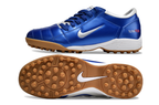 T90 Series MD Turf Soccer Shoes with Grass Spikes - Blue Void/Lt Smoke Grey/White/Brown