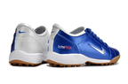 T90 Series MD Turf Soccer Shoes with Grass Spikes - Blue Void/Lt Smoke Grey/White/Brown