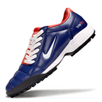 T90 Series MD Turf Soccer Shoes with Grass Spikes - Blue Void/Orange/White/Black