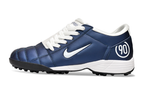 T90 Series MD Turf Soccer Shoes with Grass Spikes - Blue/White/Black